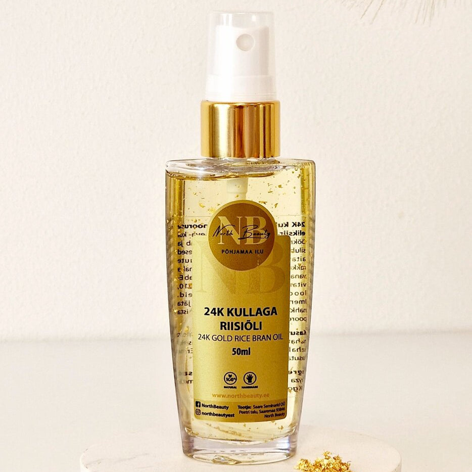 24K Gold Rice Oil, 50ml